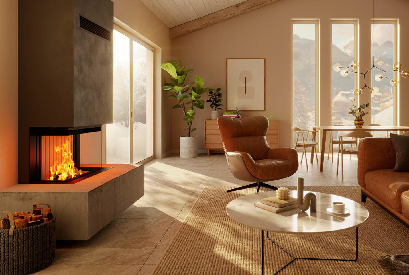 <b style="font-size:18px;">Individueller Einbaukamin</b> <br><br> (bestehend aus Kamineinsatz 1, 2 oder 3 seitig und gewünschter Designverkleidung)